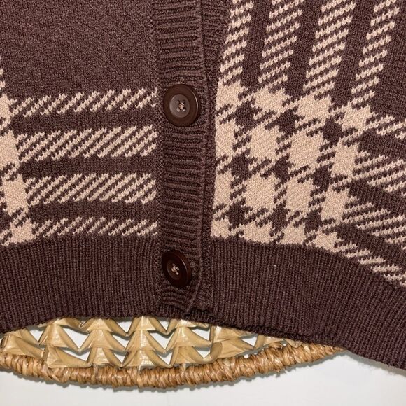 Hollister brown button up cardigan sweater size xxsmall - Picture 4 of 5